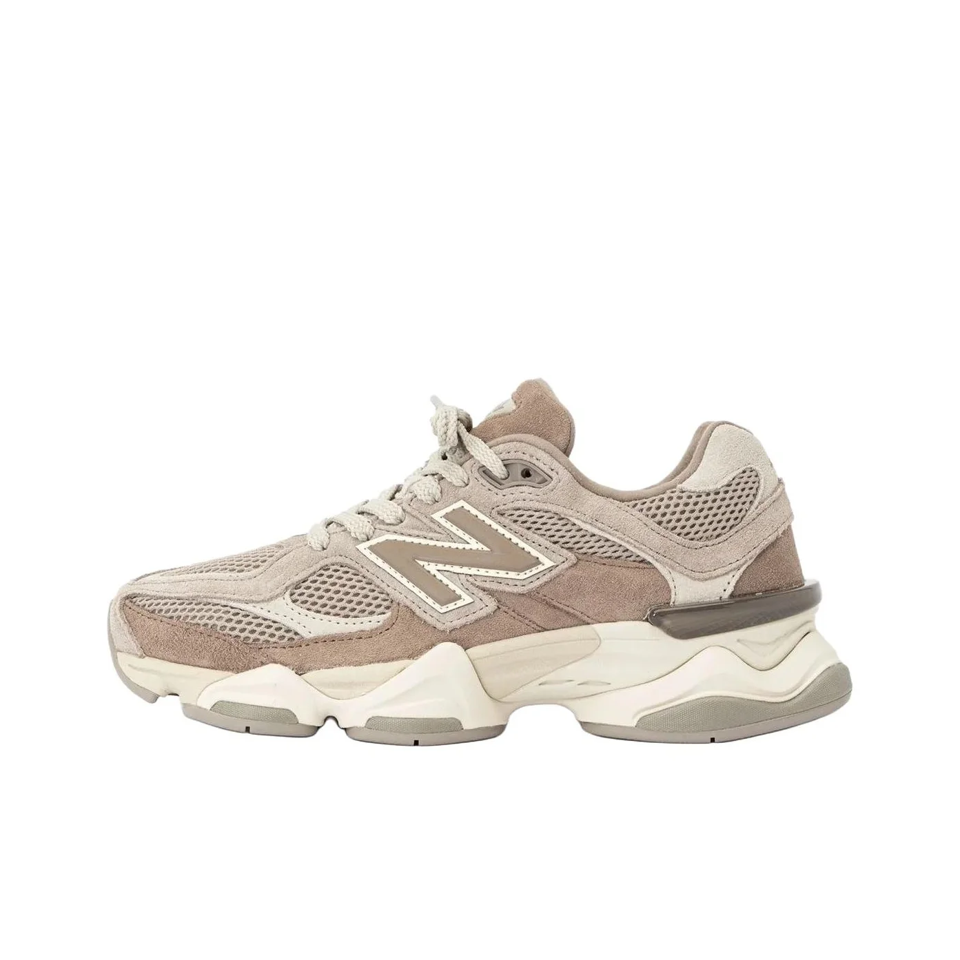 New Balance NB 9060 Chaussures de course pour hommes, coupe basse, gris marron 1