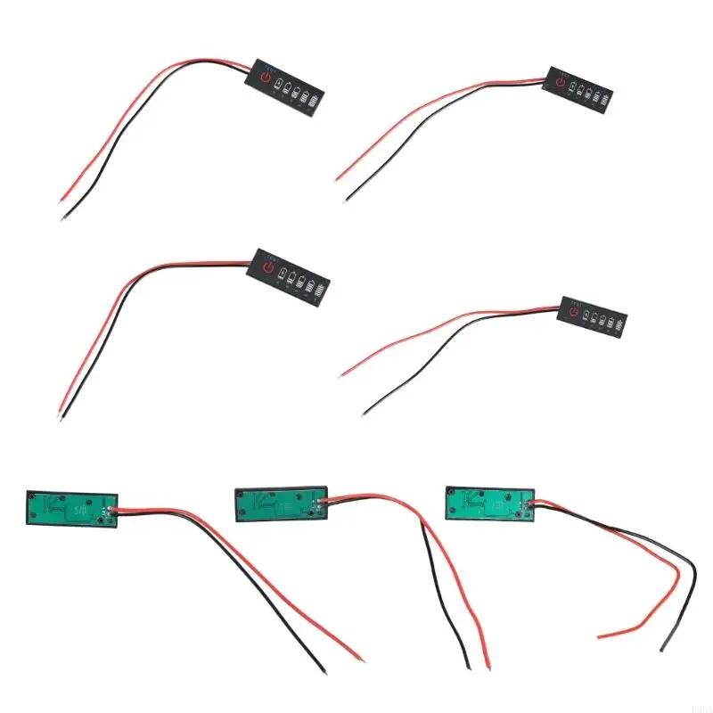 P0UA Lithium Battery Capacity Display Modules Battery Voltages Meter for Voltages Monitoring & Accurate Power Level Indication