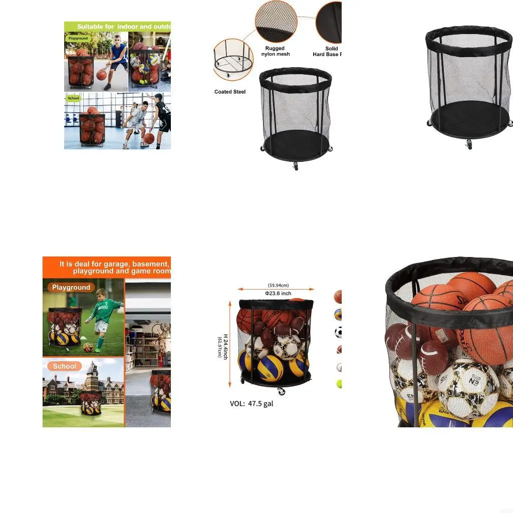 

Держатель мяча для хранения шариков с блокируемыми колесами гараж