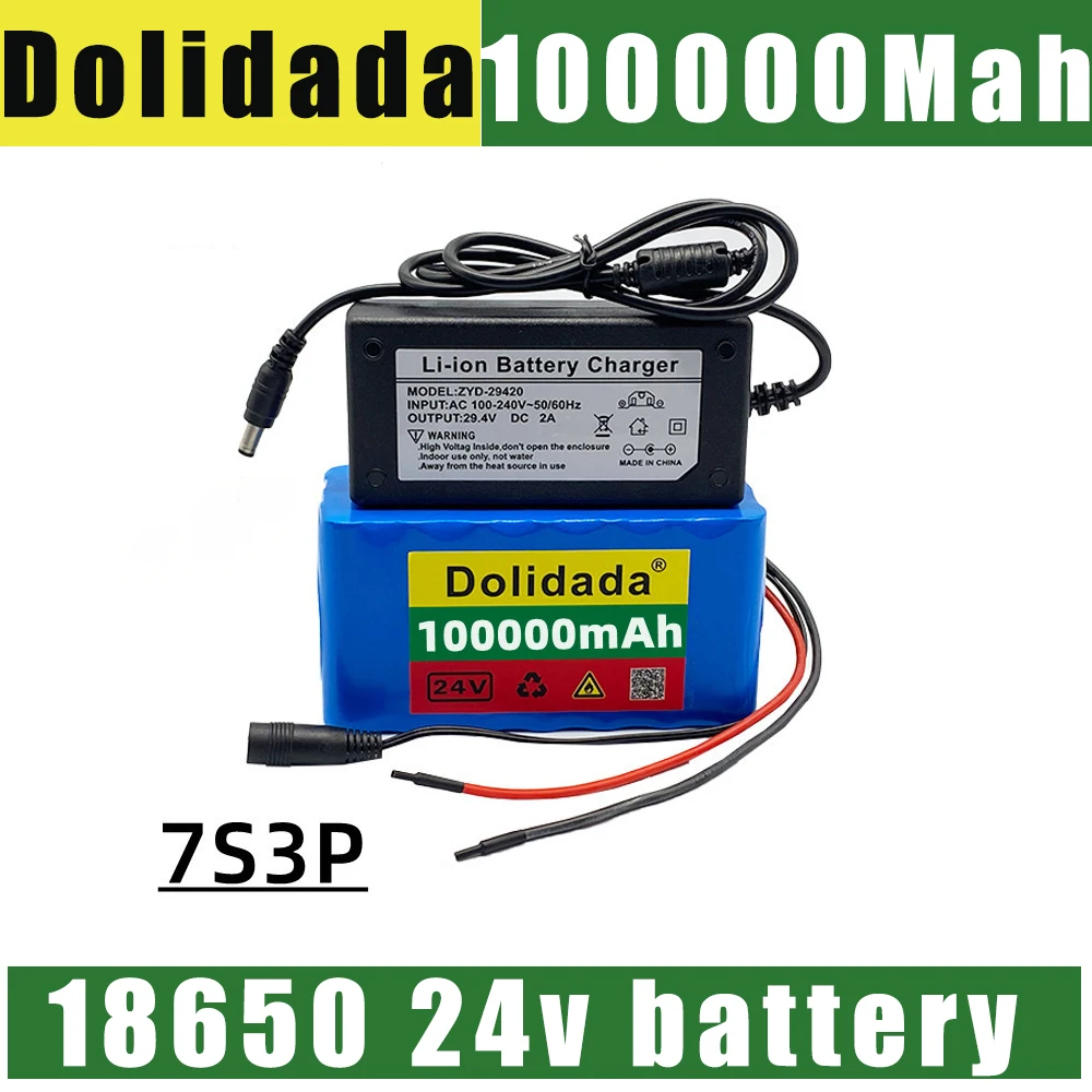 

7s3p 24V 100000Mah 18650 Battery Pack Free 2A Charger Electric Bike Electric Scooter Battery 24v Battery Pack Electric Scooter