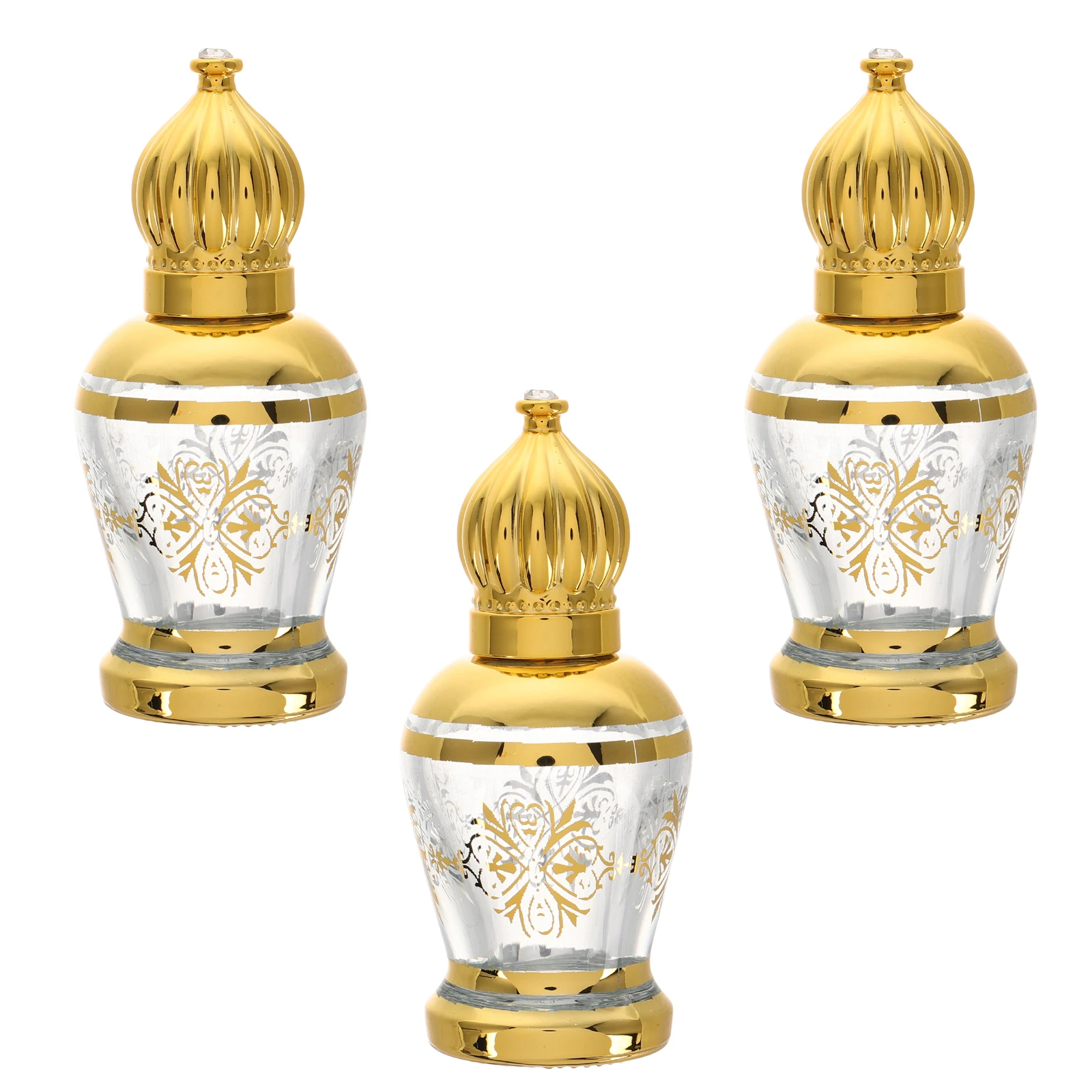 

3pcs 12ml Oil Roller Bottles Portable Perfume Portable Perfume Bottles Travel Glass Empty Refillable Reusable