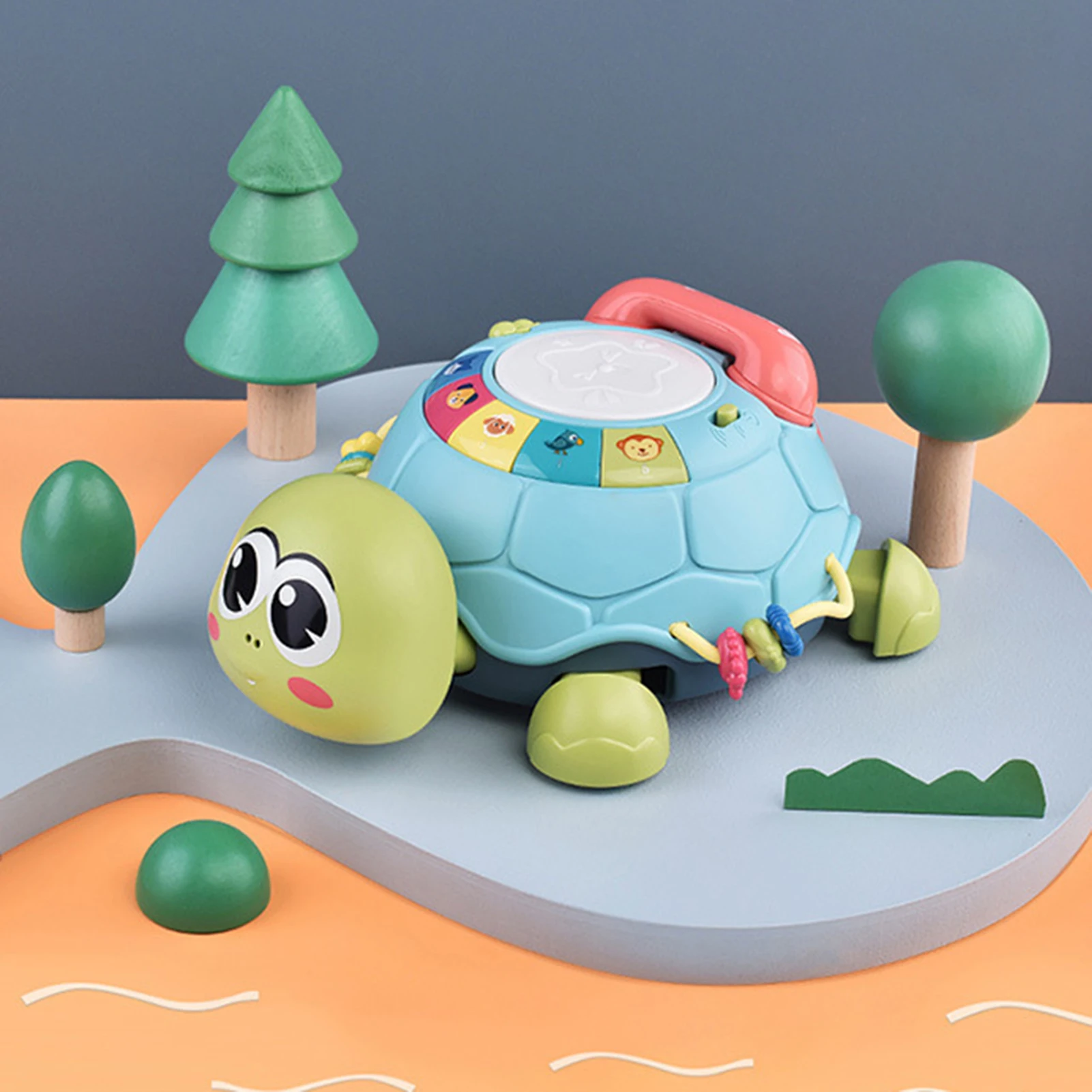 Baby Musical Turtle Toys Eye-hand Coordination And Cognitive Ability Gift for Christmas Birthday New Year