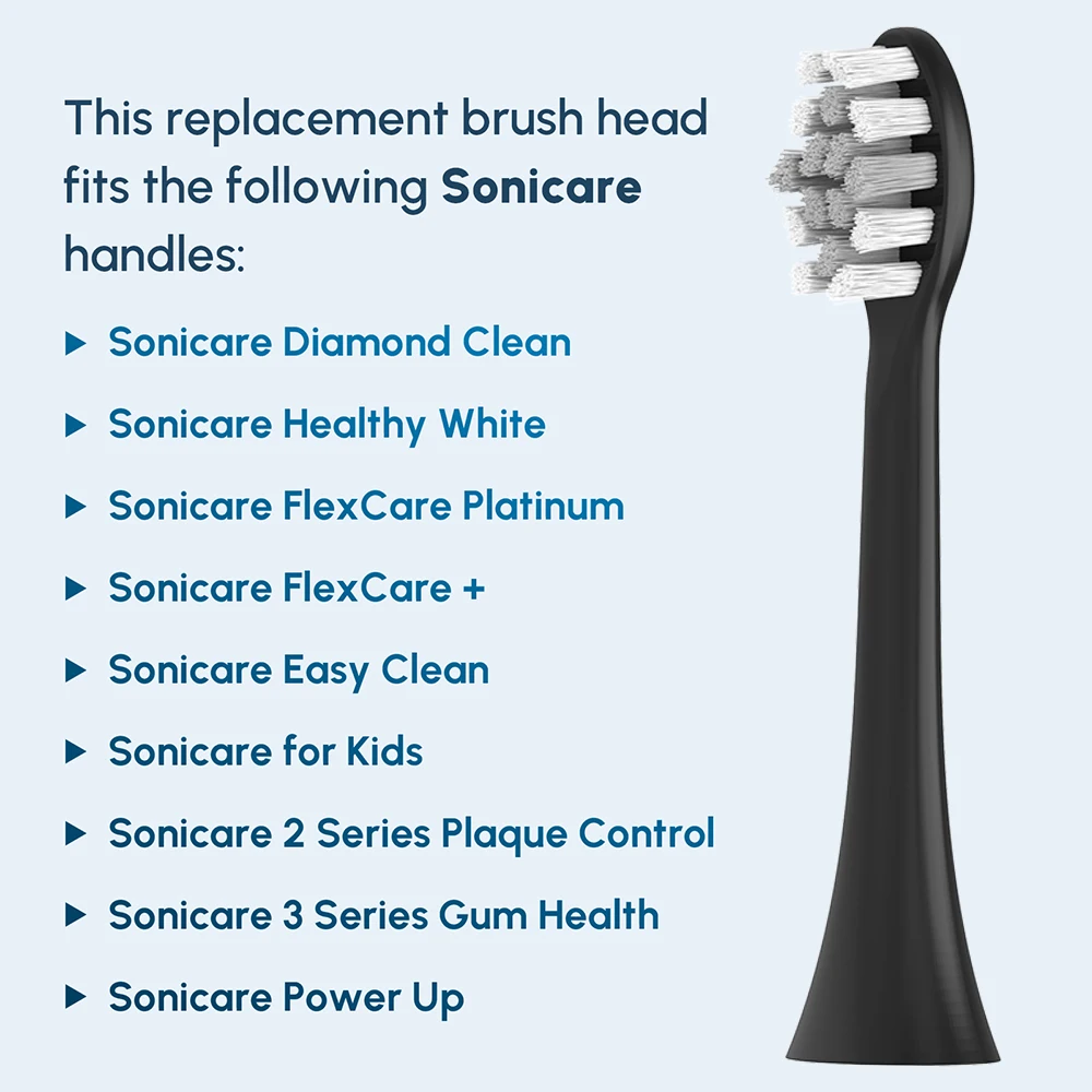 Replacement Toothbrush Brush Heads Compatible with Philips Sonicare Professional Electric Toothbrush Pro1100 4100 6100 6500 7500