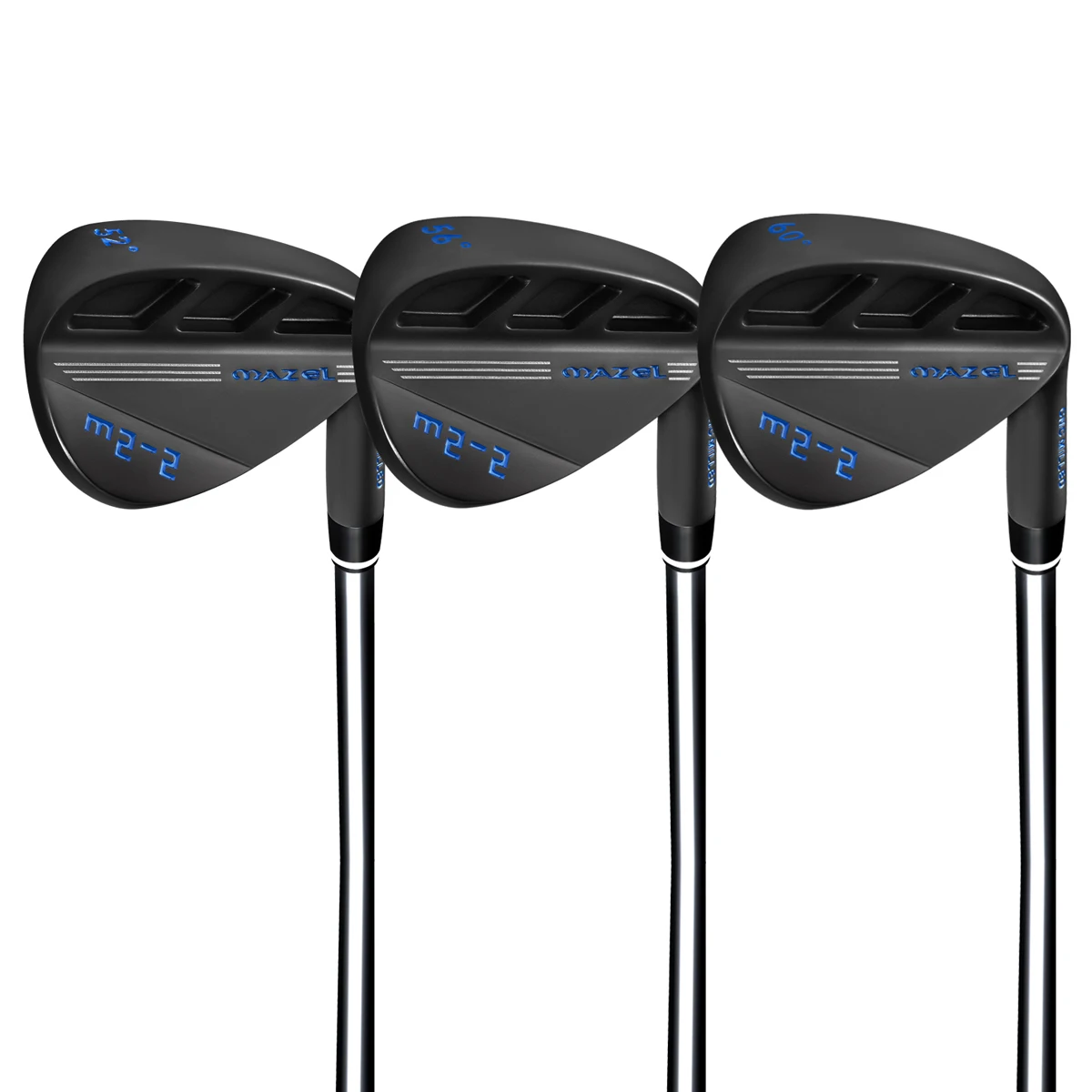 MAZEL Premium Golf Wedge Set 52/56/60 درجة CNC مطحنة عالية تدور الوجه الصلب للجنسين المطاط مزورة نوادي الحديد اليد اليمنى