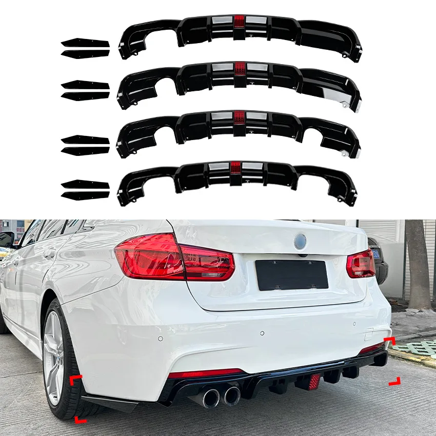 

Suitable for BMW 3 Series F30 MT 2013 2014 2015 2016 2017 2018 2019 MP Lighted Rear Lip Tail Lip Rear Wrap Spoiler Modification