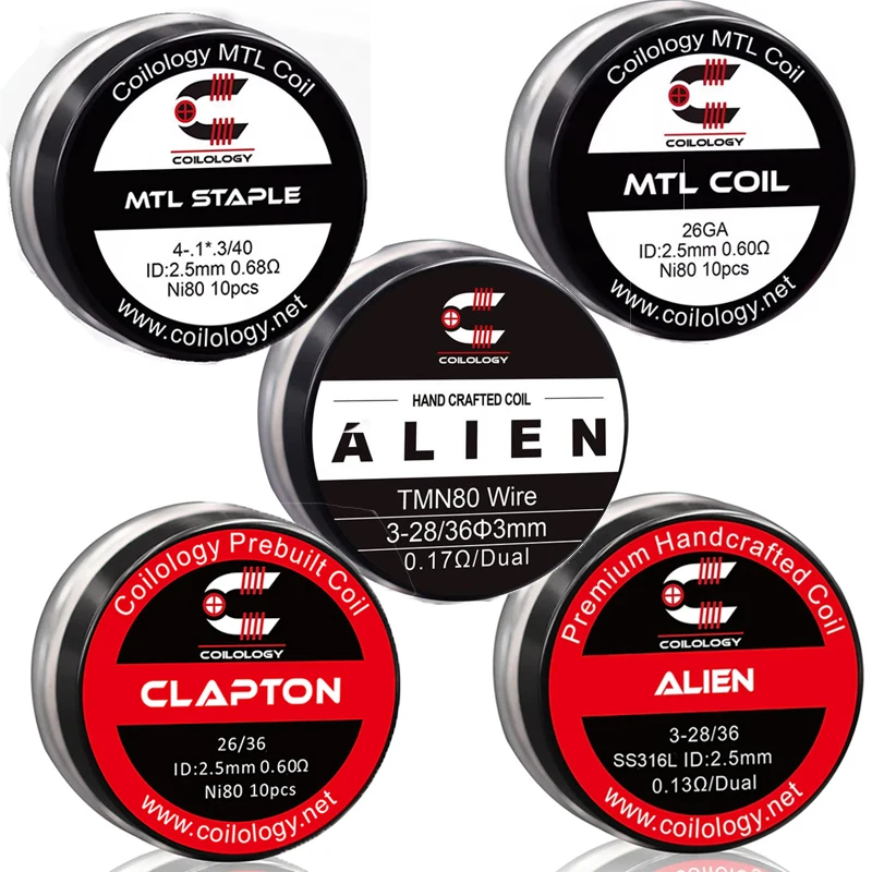 HandMade  for Coilology MTL Coil  ALIEN CLAPTON STAPLE 2.5mm DIY Round Coil