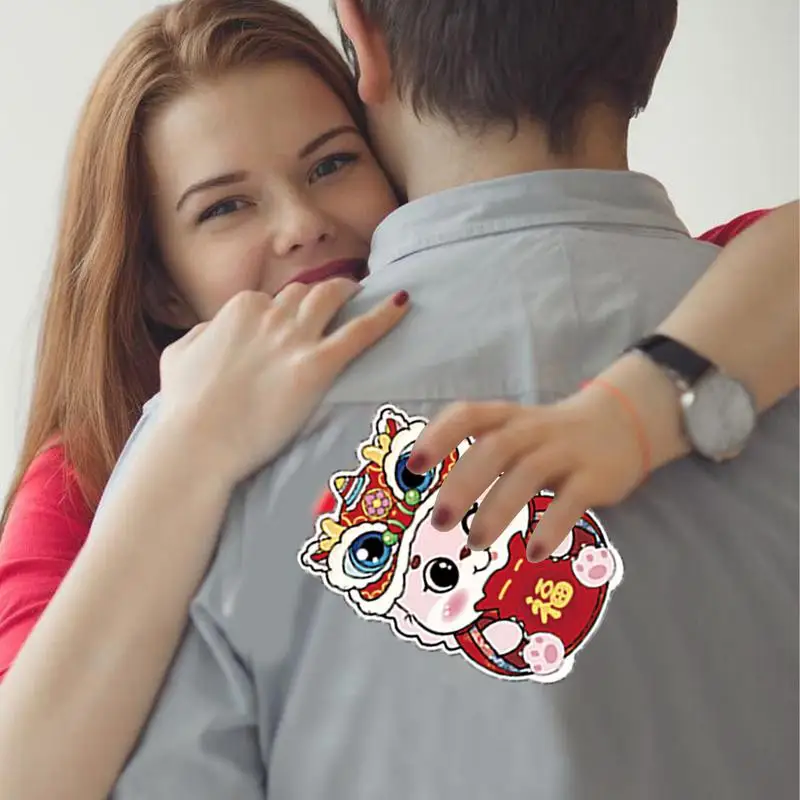 Busta cinese Dragon Red 2024 Cute Dragon Red Pocket 6 Patterns Cartoon Lucky Money buste borsa per soldi fortunata cinese