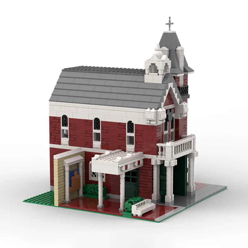 Moc Bausteine Amerikanischen Haupt Straße Luxus Hotel Technologie Modulare Ziegel Modell Geschenke Weihnachten Spielzeug DIY Sets Montage