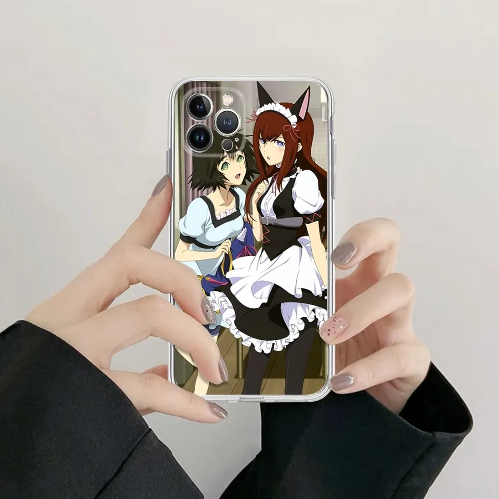 Steins Gate Okabe Anime Phone Case Silicone Soft For Iphone 16 15 14 13 12 11 Pro Mini XS MAX Plus X Cover