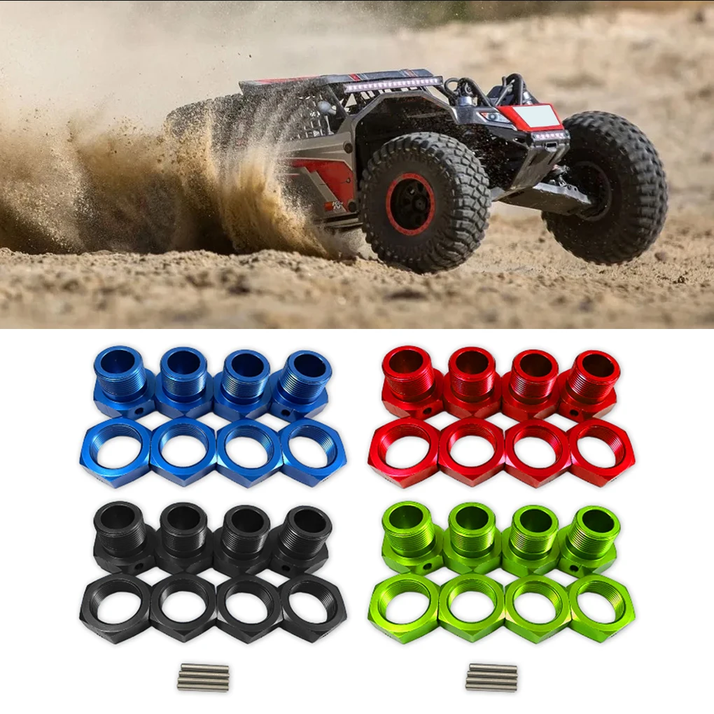 24MM Wheel Hex Hub Adapter with Nut for Arrma 1/5 8S BLX Aluminum Outcast & Kraton Roller Hopups RC Car Upgrade Parts