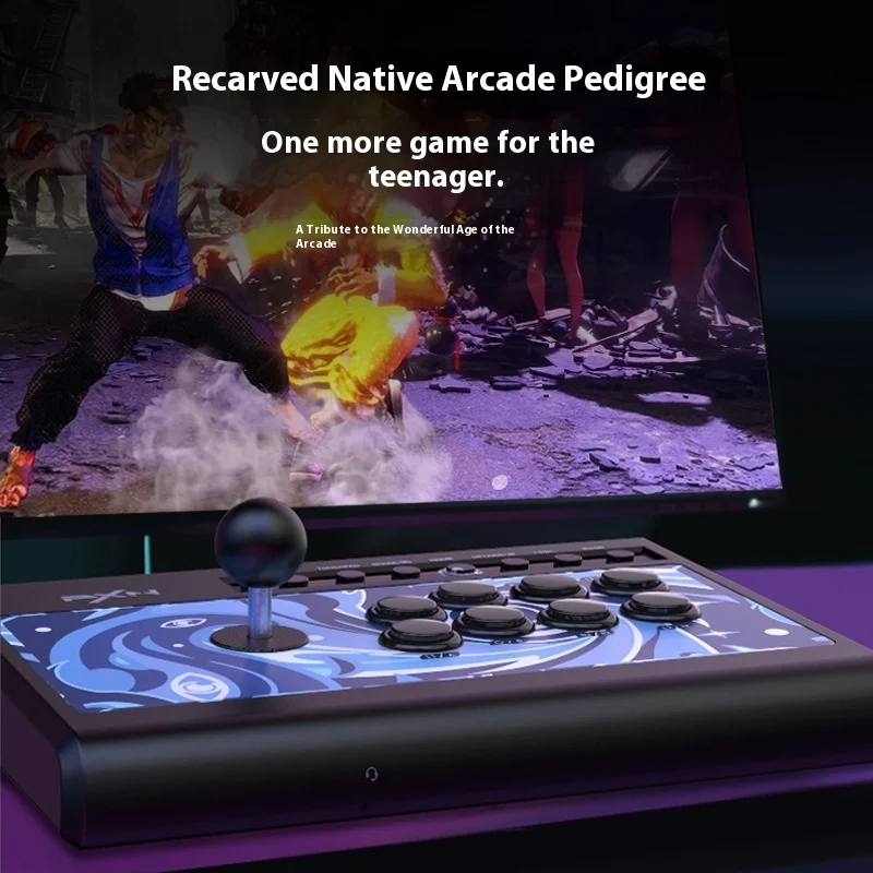 PXN 008 ستريت فايتر القتال عصا التحكم المخصصة أذرع التحكم في ألعاب الفيديو PS4 أندرويد التلفزيون التبديل البخار لعبة الملحقات USB توربو الكمبيوتر #3