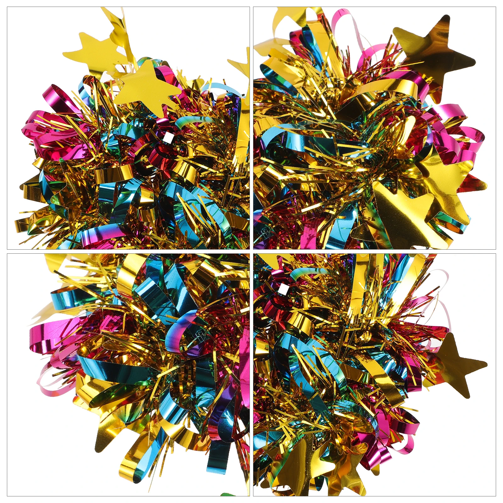 6 ชิ้นนาฬิกาข้อมือดอกไม้เลื่อมโลหะเชียร์ลีดเดอร์ Pompoms เชียร์ลีดเดอร์อุปกรณ์เสริมมือสัตว์เลี้ยง