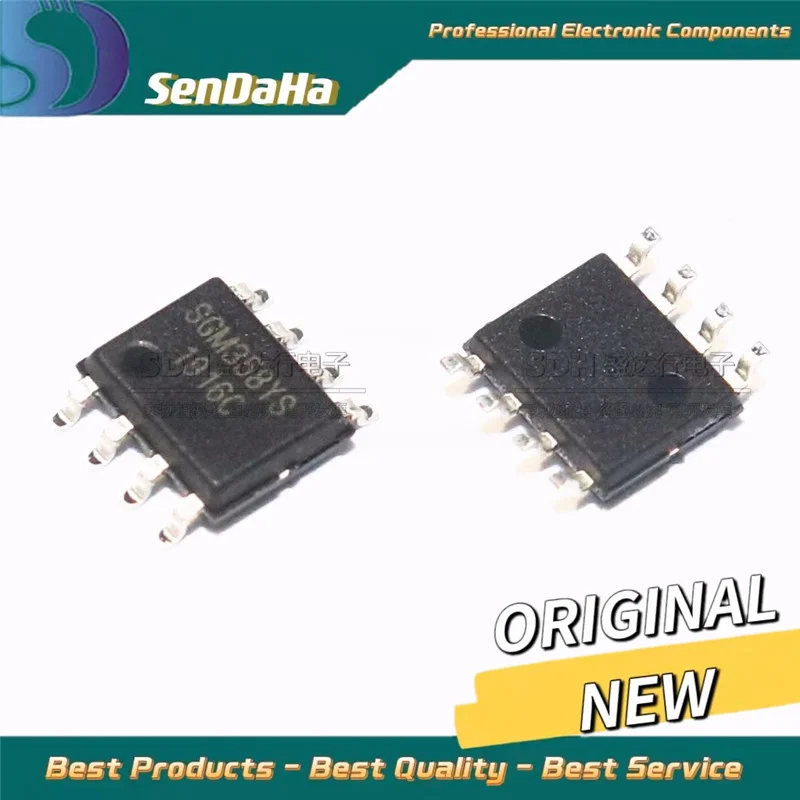 SGM358YS/TR SOP-8 CMOS ของแท้ใหม่10ชิ้น/ล็อตจัดส่งฟรี