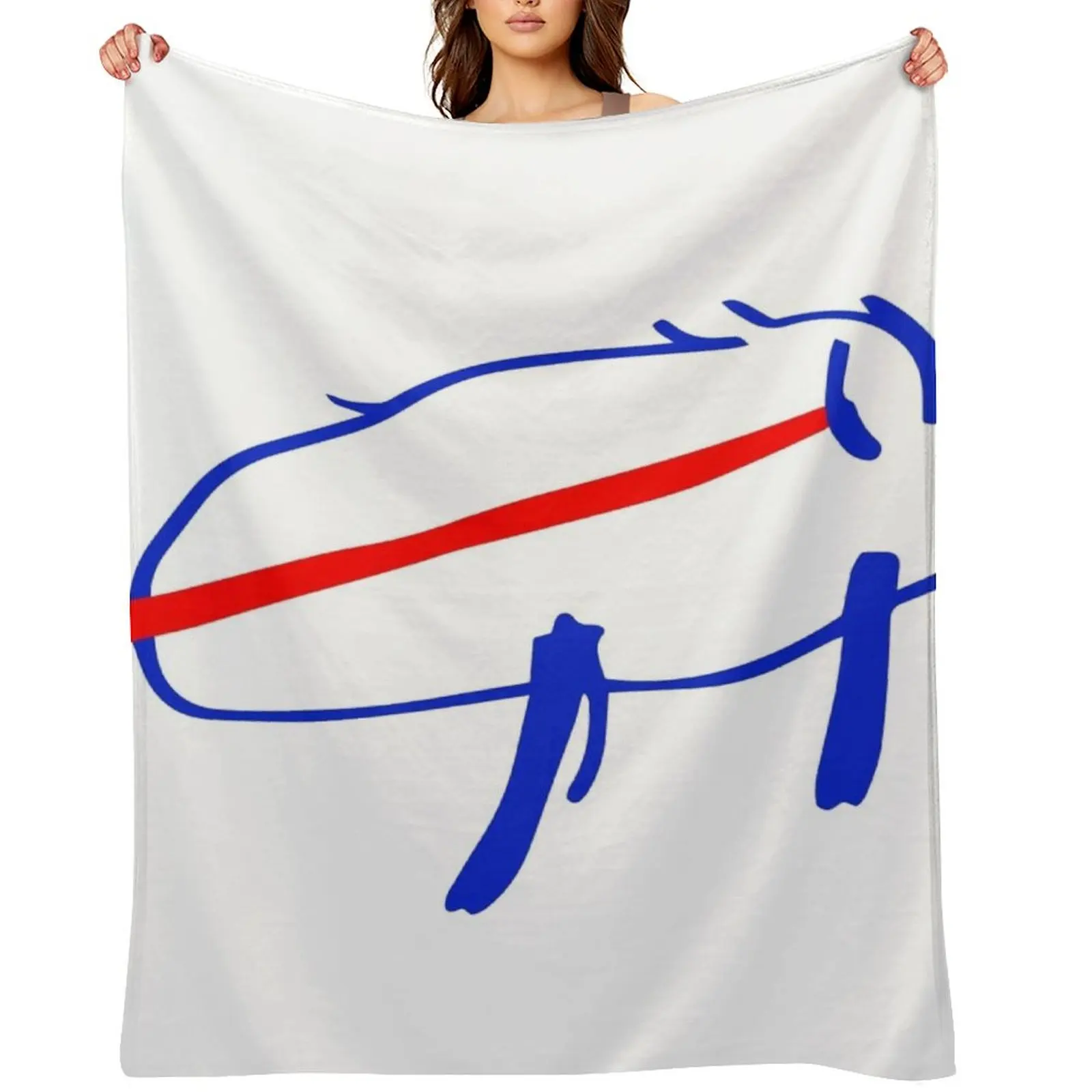 Josh Allen Potato Buffalo Drawing Throw Blanket Soft Soft Big Bed linens Plaid Personalized Gift Thin Blankets
