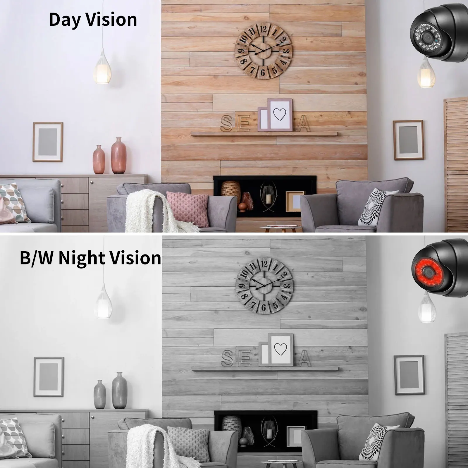 AZISHN Security IP Face Detection Camera 8MP 5MP H265+ Video Surveillance Outdoor 24pcs IR LED Night Vision Camera Email Alerts