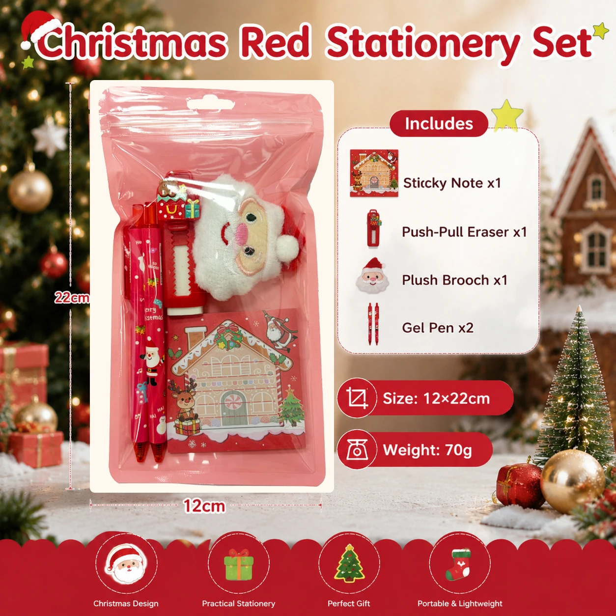 Christmas Stationery Set description 6