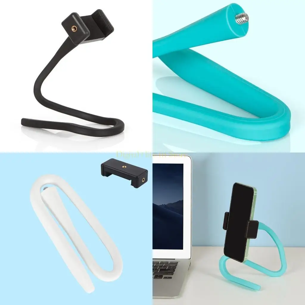 

E06D Versatile Phone Mount with Bendable Joint Universal Phone Clamp with Flexible Arm 1/4 for Phones DSLRs & Action Cameras