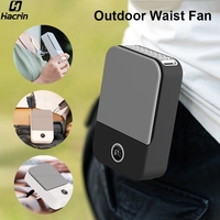 Waist Fan Portable Waist Clip Fan Wireless Hanging Neck Fan USB Rechargeable 2000mAh Wearable Mini Waist Fan for Outdoor Camping