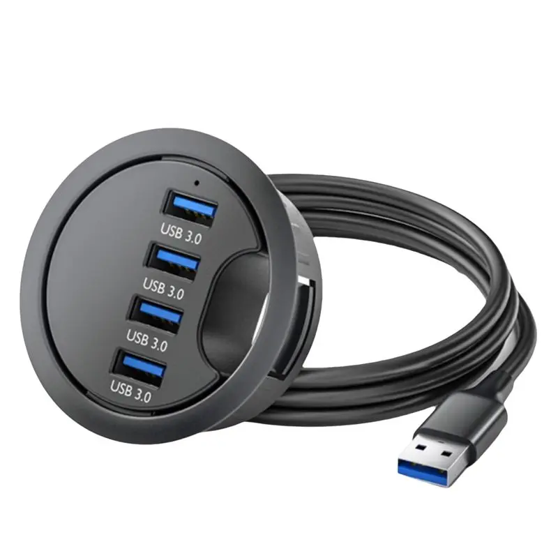 

A29F-USB Hub Card Reader Computer USB Desktop Docking Station 3.0 Quad Port HUB Desktop Hub Splitter