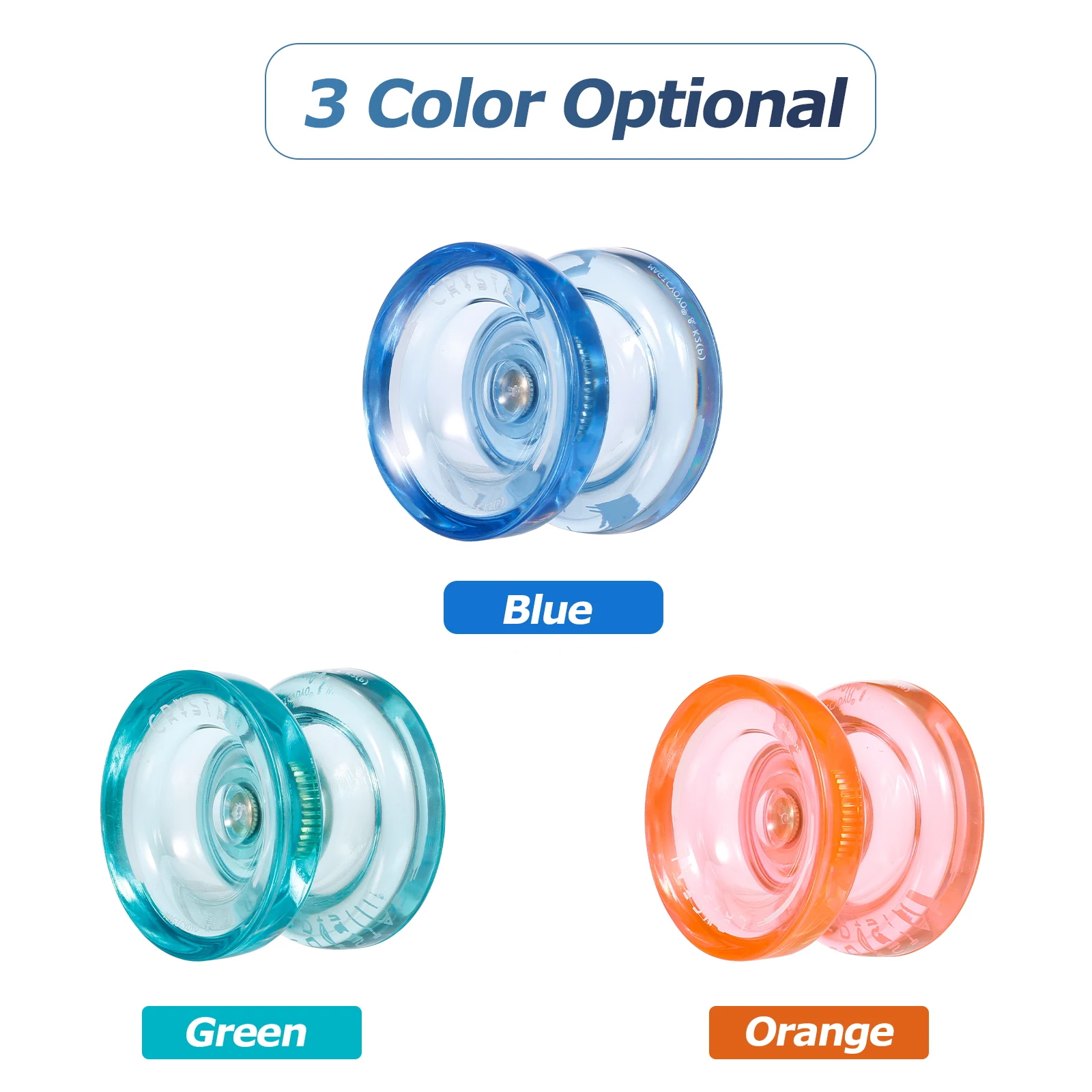 MagicYoyo K2P Responsive Yoyos for Kids Beginner Yoyo with Narrow Bearing Steel Axle ABS Body Looping Play