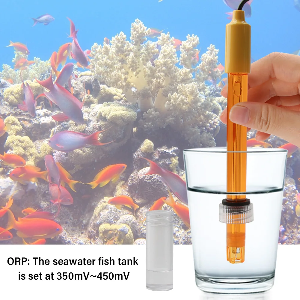 Yieryi PH ORP Replacement Probe Aquarium Laboratory Electrode Oxidation-Reduction Potential Test BNC Q9 Connector 1.2M/3M Line