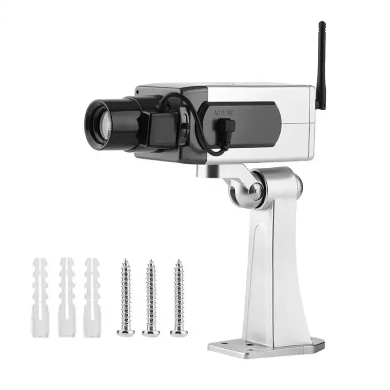 Bullet Dummy Fake Surveillance Security Camera Auto Movement Dummy Camera for Indoor & Outdoor