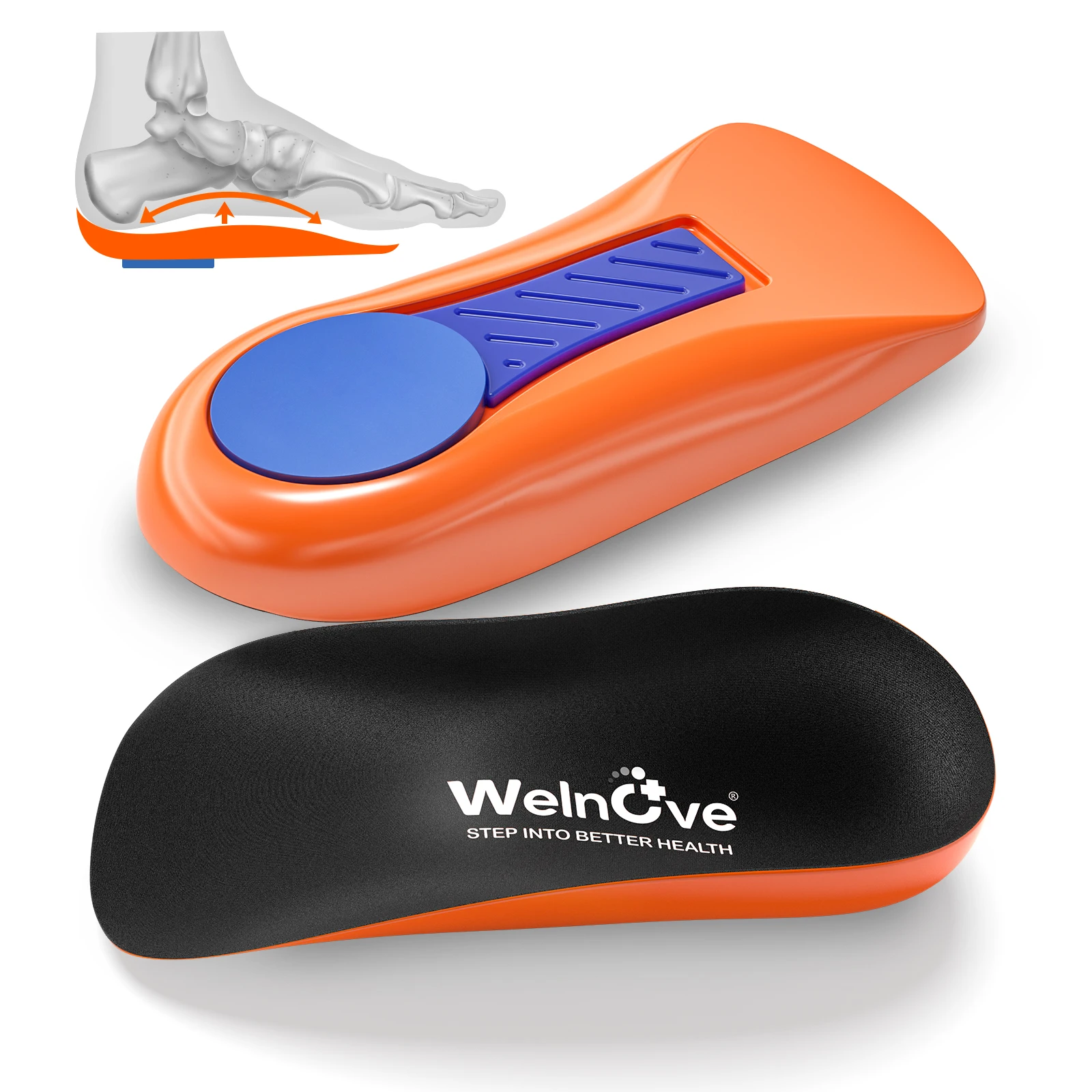 Orthopedic Insoles Running Arch Support Plantar Fascitis Half Insole Man And Woman For Sneakers insert Gel Insoles Accessories