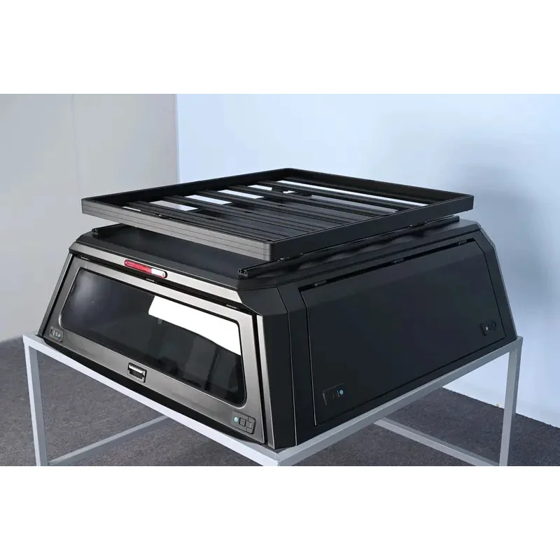 

4x4 Waterproof Aluminum Pickup Hardtop Topper Truck Canopy with Rack F150 / SILVERRADO 1500 / SIERRA 1500