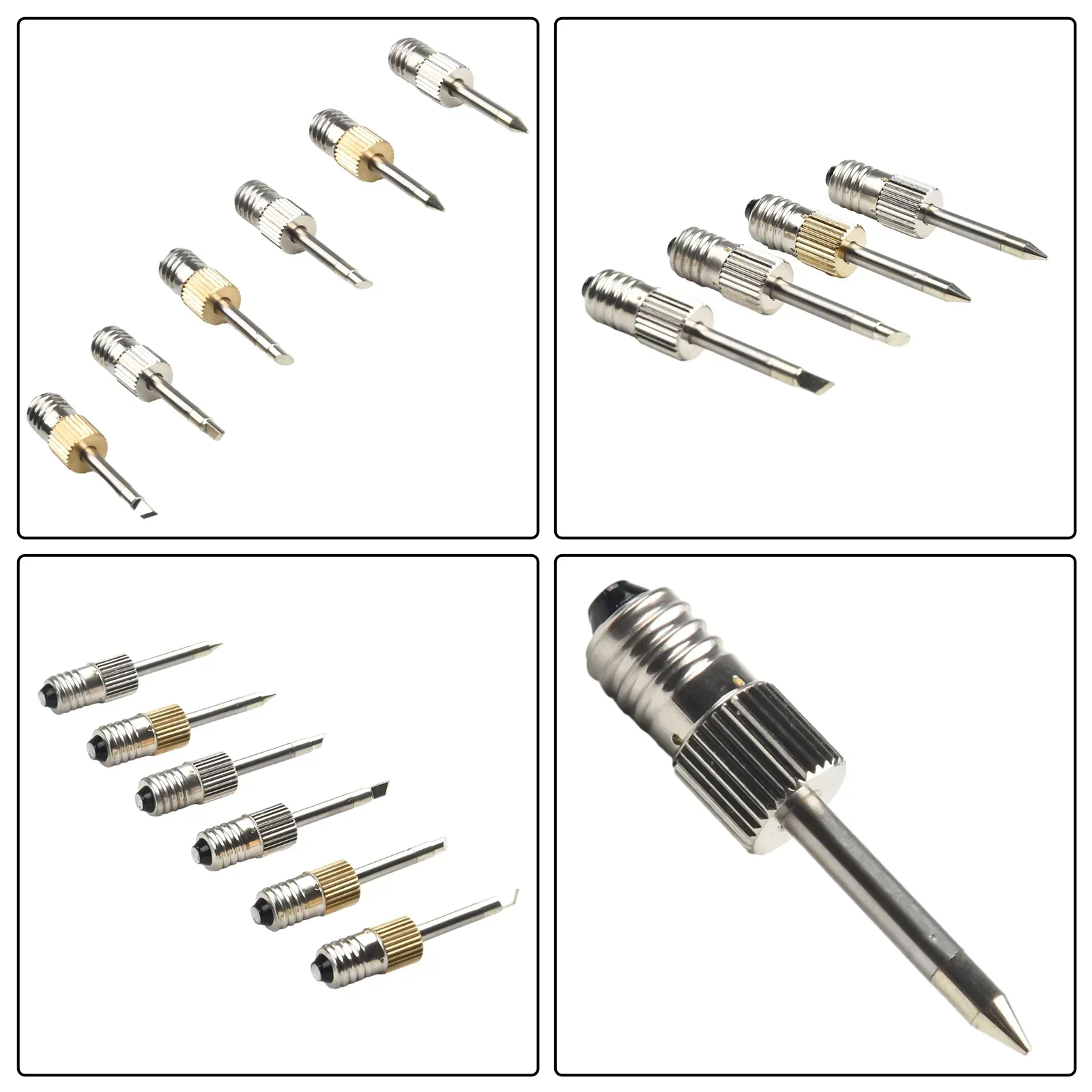 Lot Pointes Fer à Souder USB E10 – Modèles B/C/K – Acier Anti-Rouille Pour Soudure Précise
