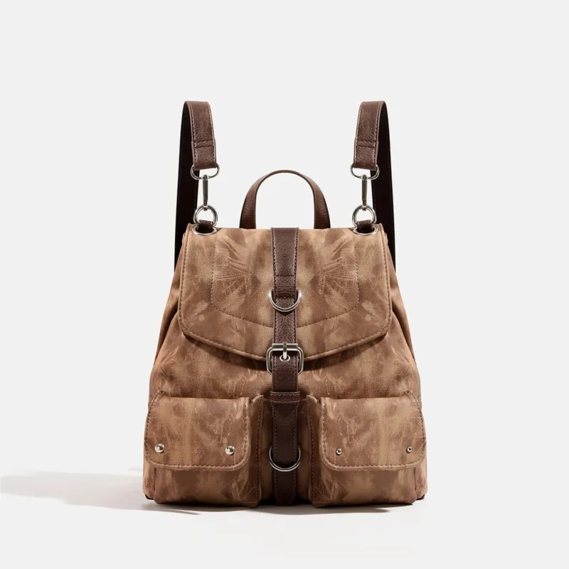 

Ретро разноцветный коричневый рюкзак женский матовый прочный рюкзак большой вместимости женский легкий дорожный рюкзак Mochilas Mujer Chic новый