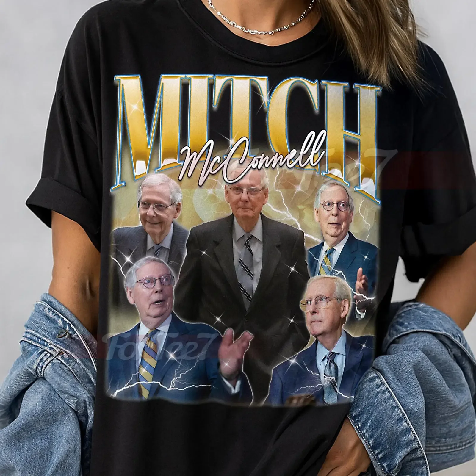 MITCH MCCONNELL Retro T Shirt 90s Sweater Merch saf vintage Washed Unisex homme Stylish Comfortable Casual