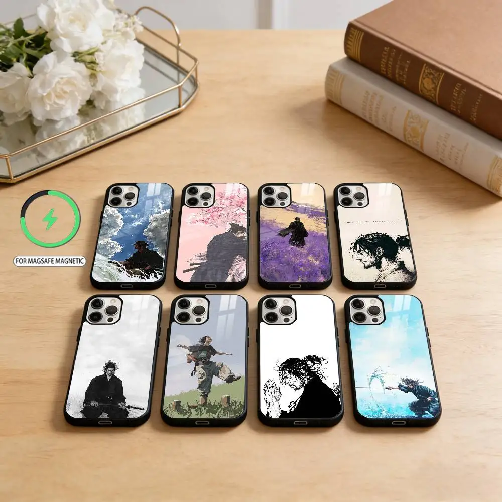 

Miyamoto-Vagabond-Musashi Phone Case For iPhone17,16,15,14,13,12,11 Plus,Pro Max Magnetic For Magsafe Wireless Charging