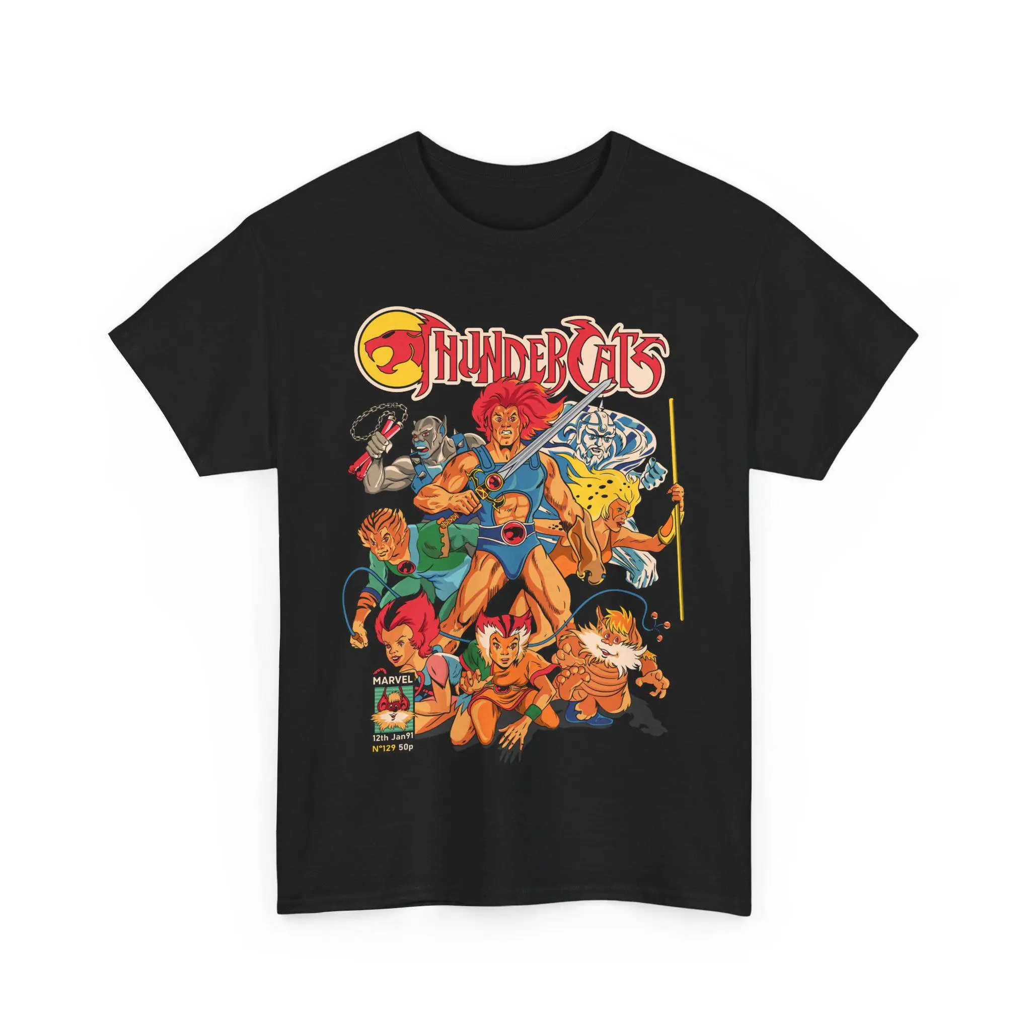 ThunderCats Anime Gift, Anime Shirt, Anime Shirt, Anime Pattern T-shirt, Men's and Women's Summer Cotton Loose Fashion Top image 2