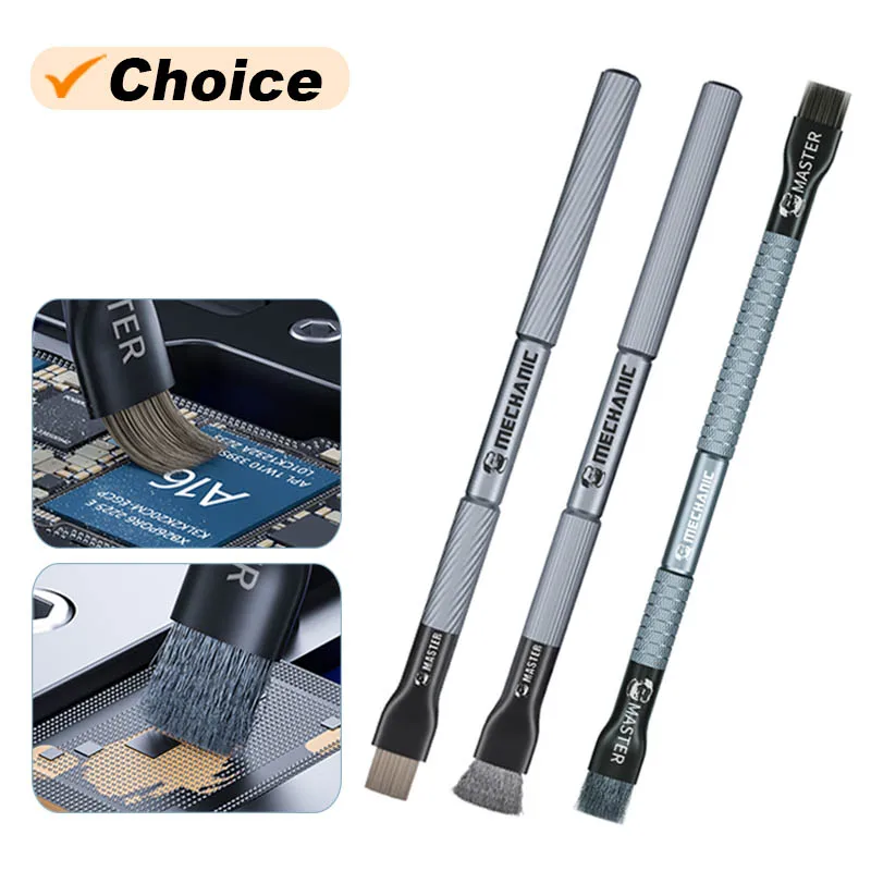 

MECHANIC Motherboard Chip Glue Removal Brush Chip Dust Cleaning Tin Removal Polishing Brush Tool for Mobile Phone Repair