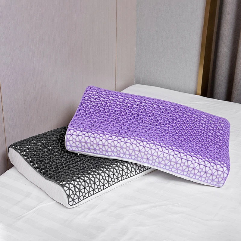 Ergonomic Pillow Made of TPE Orthopedic Pillow Ergonomic Orthopedic Neck Support Sleeping Pillow for Side Sleepers 60x40x8cm