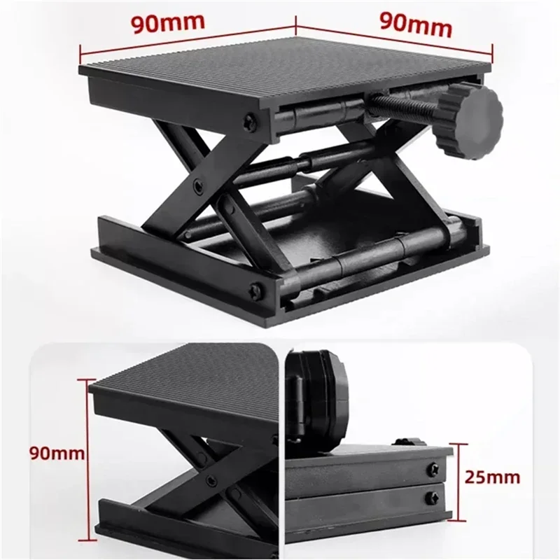 A21I-Conjunto de acessórios auxiliares de medição de nível universal de 3 peças de base rotativa ajustável/plataforma de elevação/suporte de montagem na parede