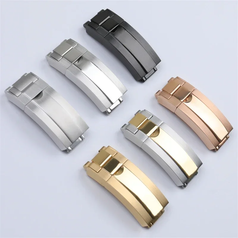 9mm*16mm Watch Band Glidelock Clasp For Rolex DAYTONA SUBMARINER GMT Yacht-Master Fine-tuning Pull Button Buckle