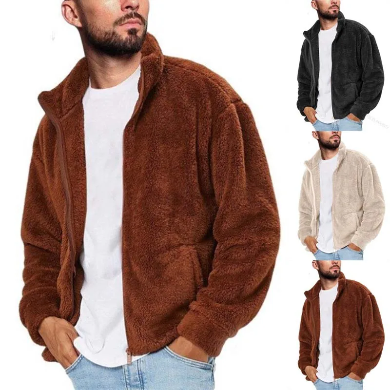 

2026 Autumn/Winter New European And American Station Cross-Border Outerwear Trendy Top Plush Stand Collar Loose jacket