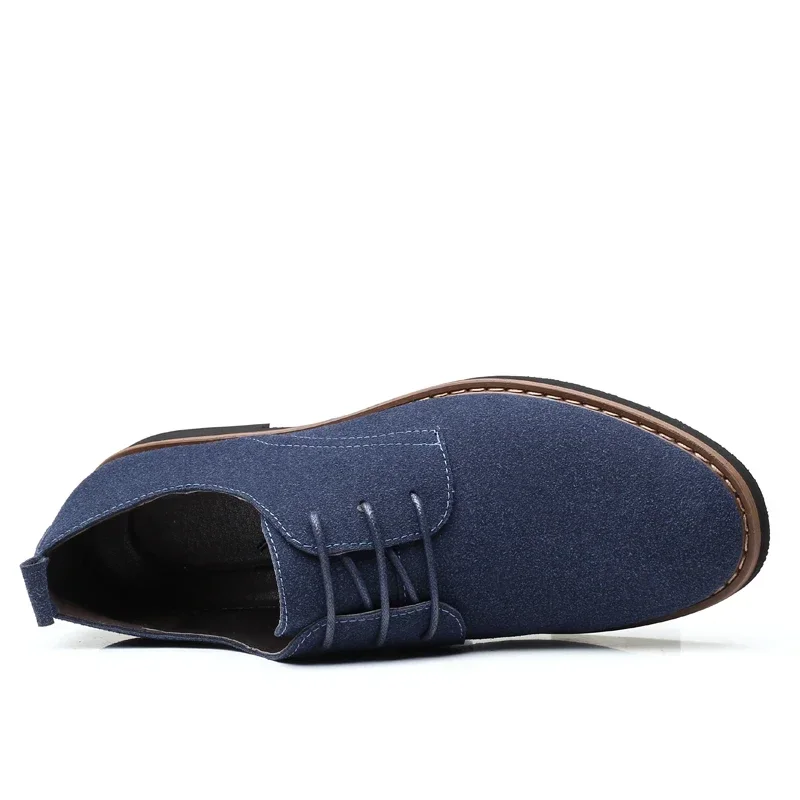 Men Oxfords Suede Leather Dress Shoes Men Casual Shoes Sneakers Luxury Brand  Loafers Men Classic Flats derby shoes