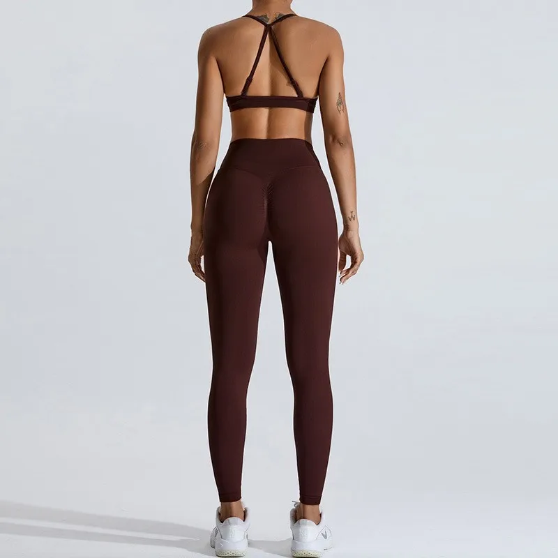 Gym Clothes Women Yoga Set 2 PCS Activewear Sports Bra Seamless High Waist Leggings Women's Tracksuit Sportswear Fitness Suit