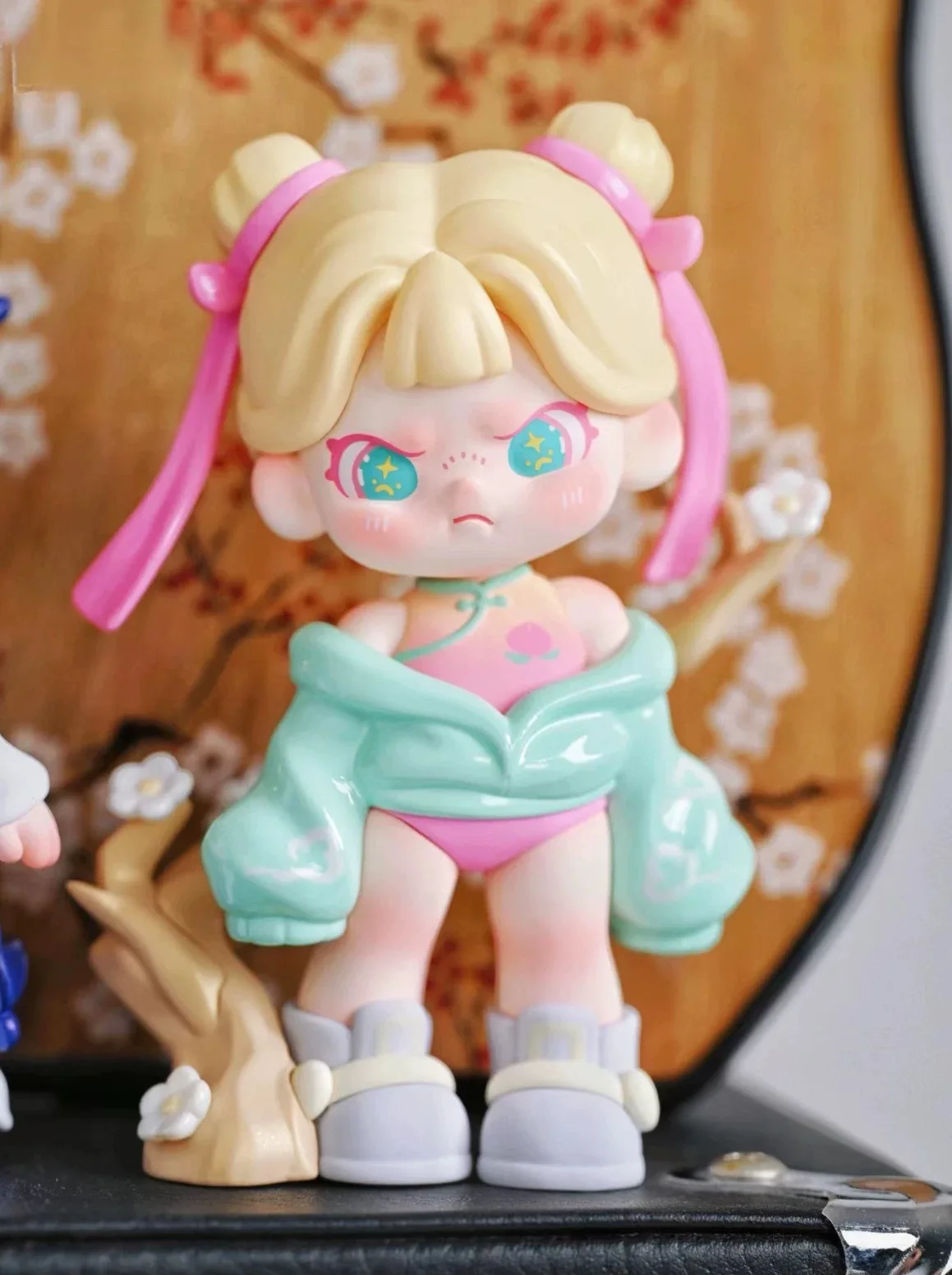 Dora 5a geração cem tobos série artesanal caixa cega na moda saco cego boneca brinquedo ornamento presente desktop ornamento presente