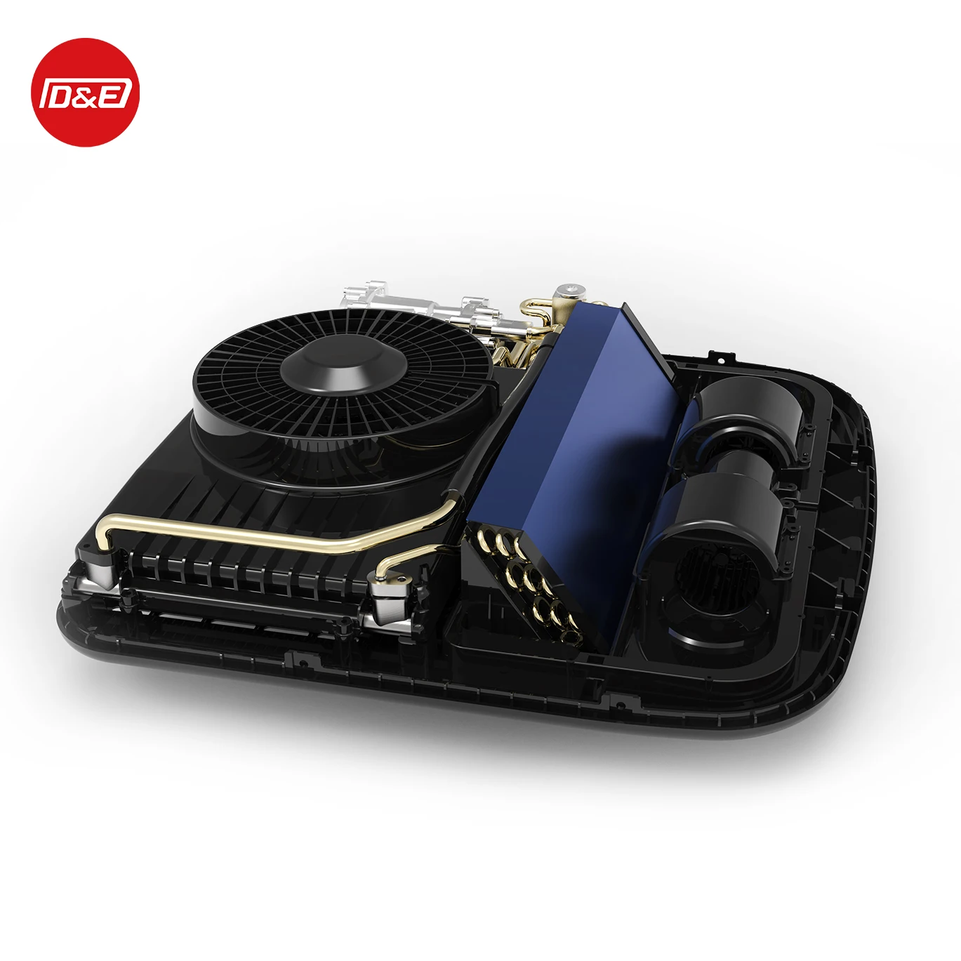 高品質オールインワンミニルーフトップパーキングエアコンDC12V24VトラックキャンピングカーキャラバンRV用ラジエーター