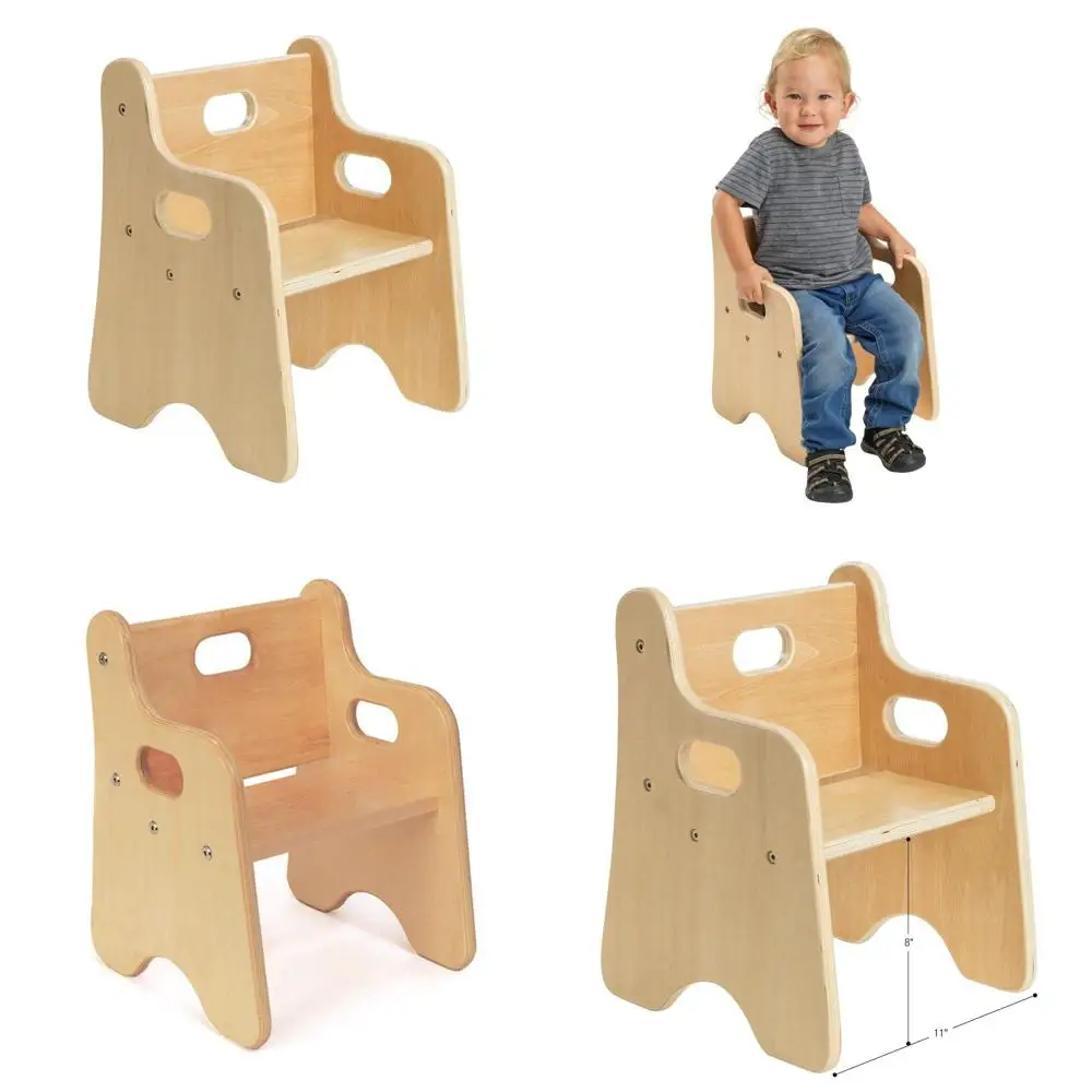 

Sturdy 8 Wooden Toddler Chair for Comfort, Ideal for Preschools, Classrooms, Daycares, and Home Use