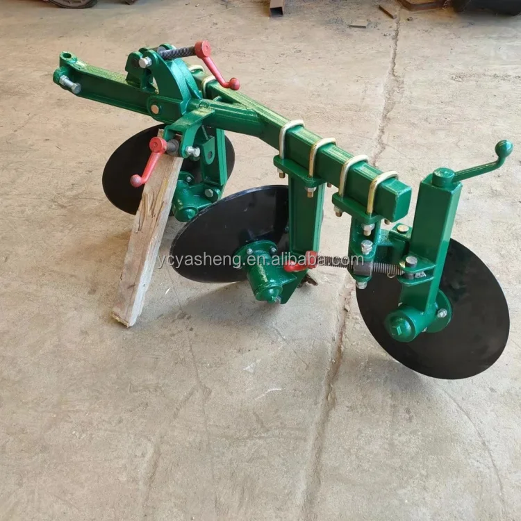 Agriculture Machinery Hand Tractor Hitch Rotary 2 Disc Plough Farm Cultivator Plow Machine