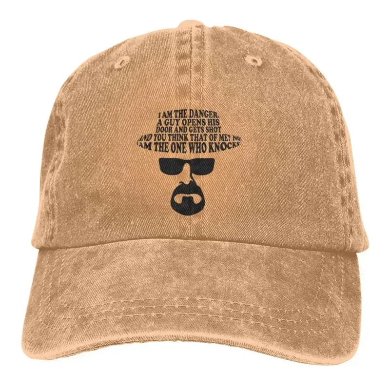 Pure Color Dad Hats The One Who Knocks Women's Hat Sun Visor Baseball Caps Breaking Bad TV Series Peaked Cap