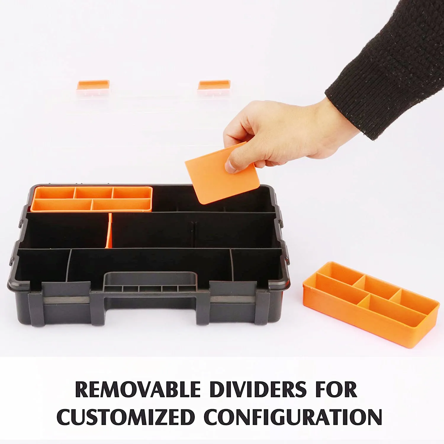 Multi-grid Tool Box Organizer Set Hardware Storage Toolbox Portable Tools Organizer Household Storage Garage Workshop Tool Case