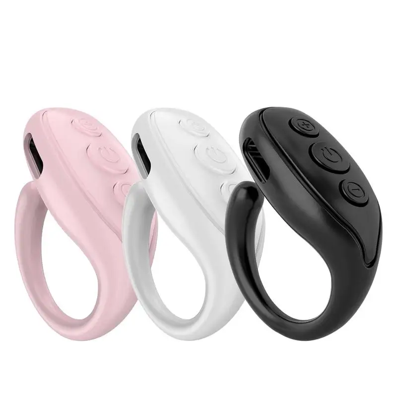 Wireless Remote Control Page Turner Portable Wireless Button Clicker Scrolling Rings Rechargeable Camera Remote For Phones