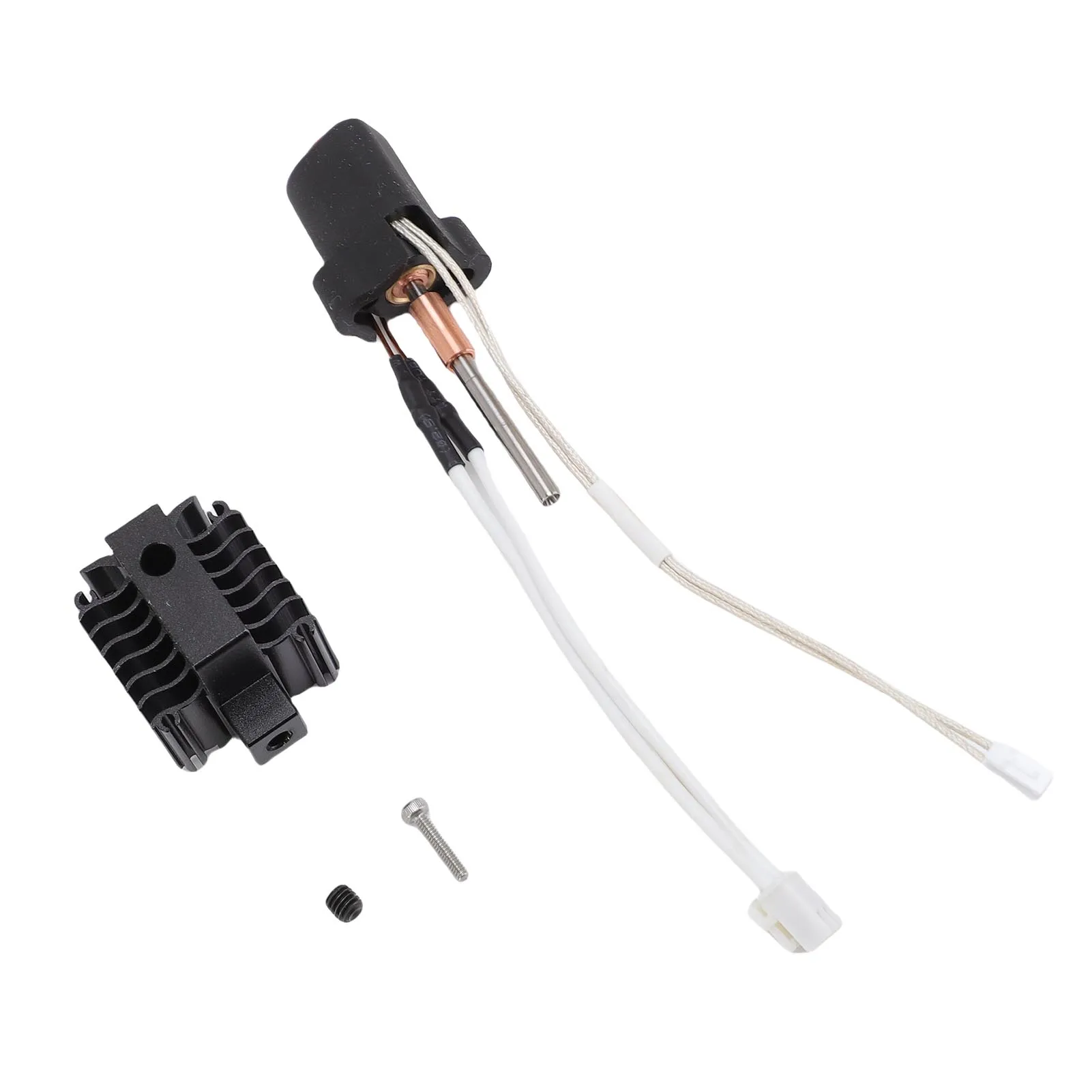 

3D Printer Hotend Kit Fit for Ender-3 V3 Plus Ceramic Extruder Hot End Replacement High Flowrate Speed with Aluminum Radiator