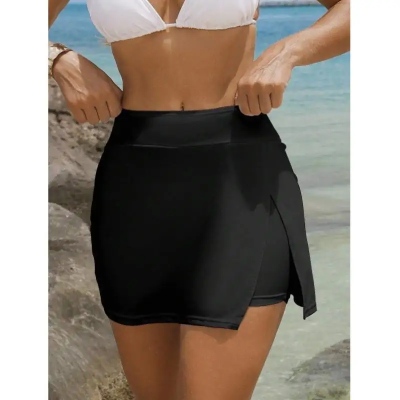 

Ele Pure Color Beach Design Ladies Pants Split Design Casual Sportswear Set Seven Sve Autumn Season Faionable Women'...