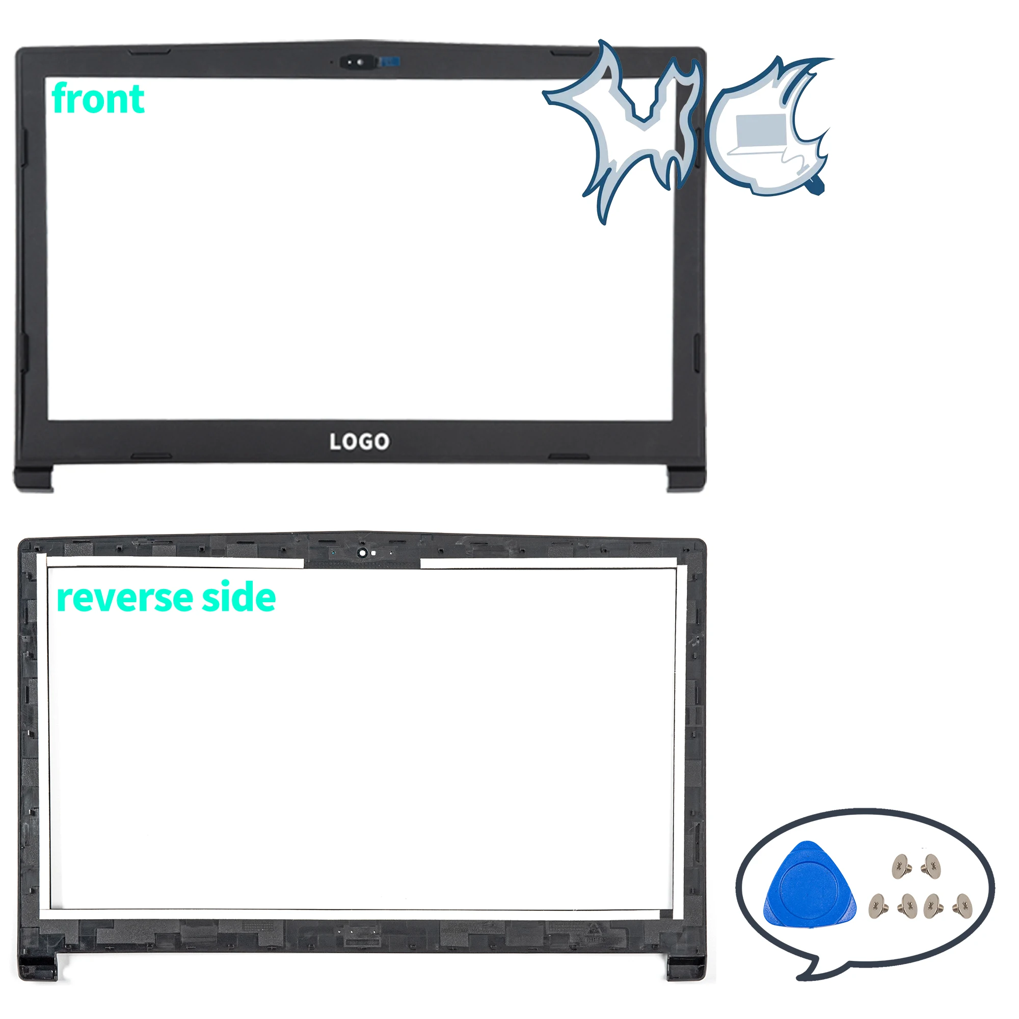 Imagem -03 - Lcd Tampa Traseira para Peças de Notebook Moldura Caixa Superior Fundo Substituir Gl63 8sc 8rb 8rcs Ms16p7 Ms-16p6 Ms-16p5 Novo